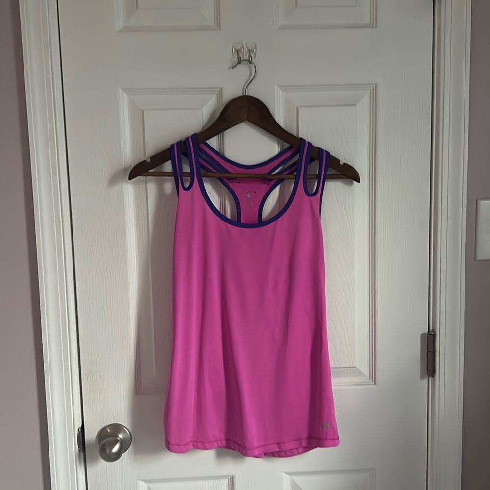 Razor Back Athletic Shirt Pink and Purple